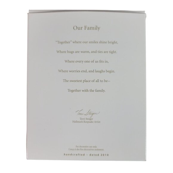 Hallmark Our Family Christmas Photo Ornament Together Is A Wonderful Place 2010 - Picture 7 of 7